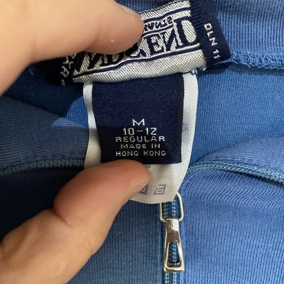 Lands’ End Quarter Zip Pull Over Blue - Picture 4 of 7